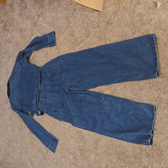 Icone Urban Chic Fashion Jean Jumpsuit Long Sleeve - Picture 4 of 7